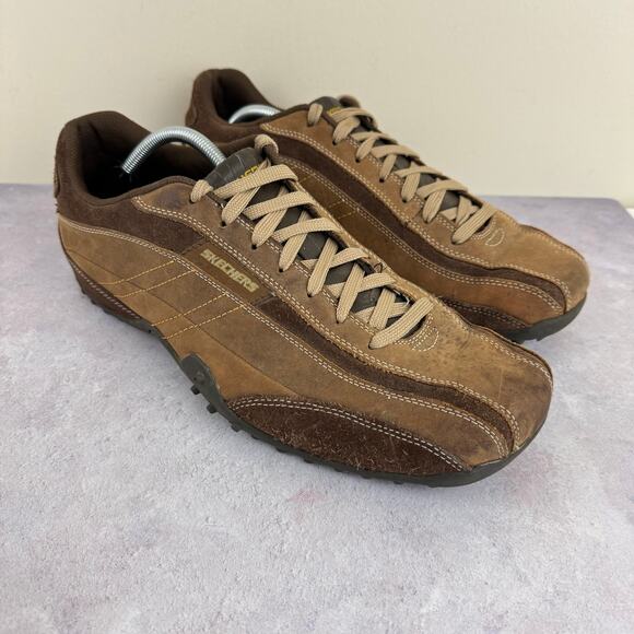 Skechers Other - Skechers Shoes Mens 13  Brown Suede Casual Oxford 60371 Lace-Up Sneakers Read